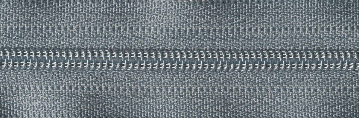 YKK mid grey nylon dress zip, 51cm