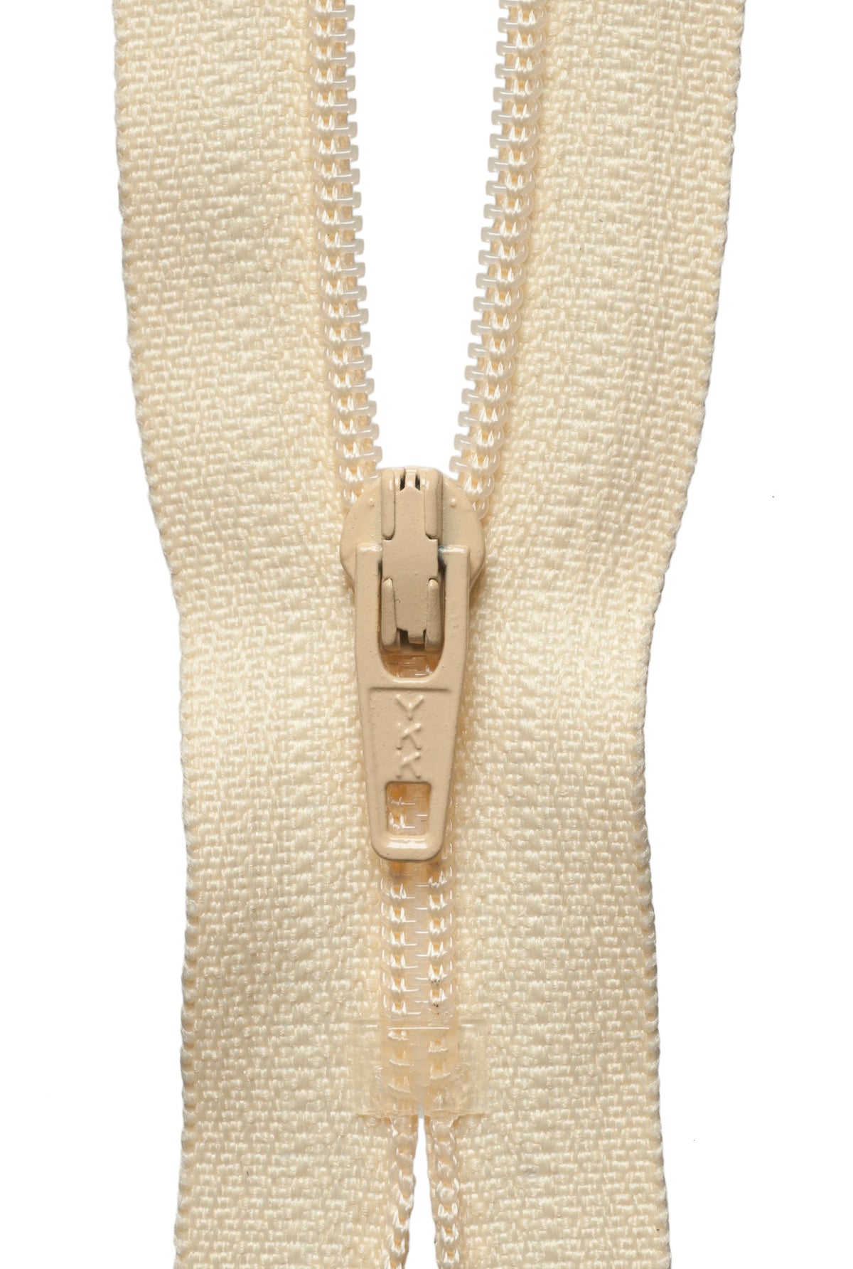 YKK chamois nylon coil dress zip, 51cm