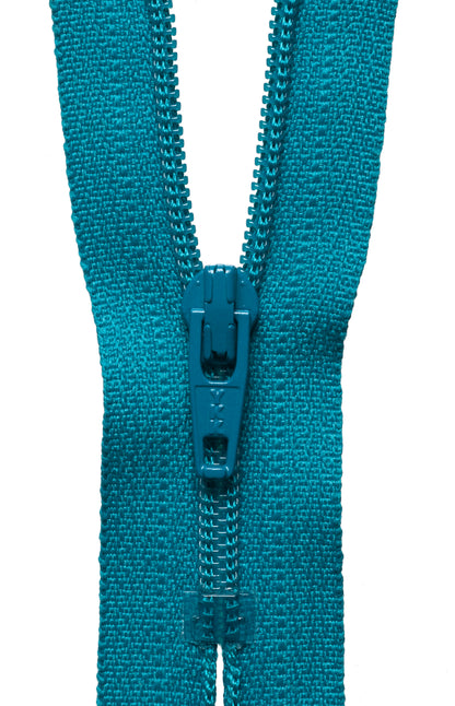 YKK teal nylon dress zip, 51cm