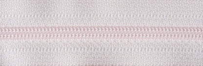 YKK 56cm nylon coil zip in powder pink