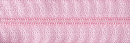 YKK 56cm nylon coil zip in mid pink