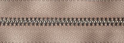 Fawn YKK metal trouser zip, 23cm