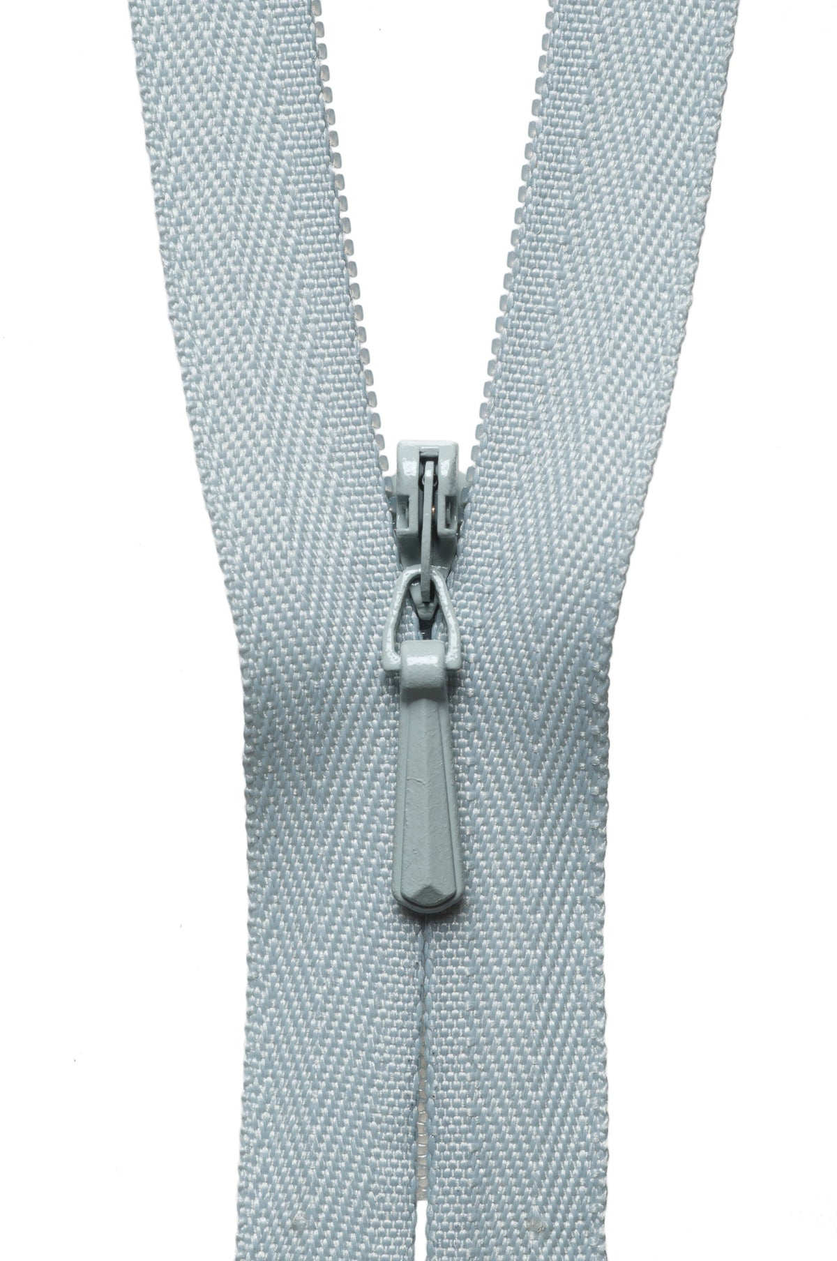 YKK 20cm concealed zip in pale grey