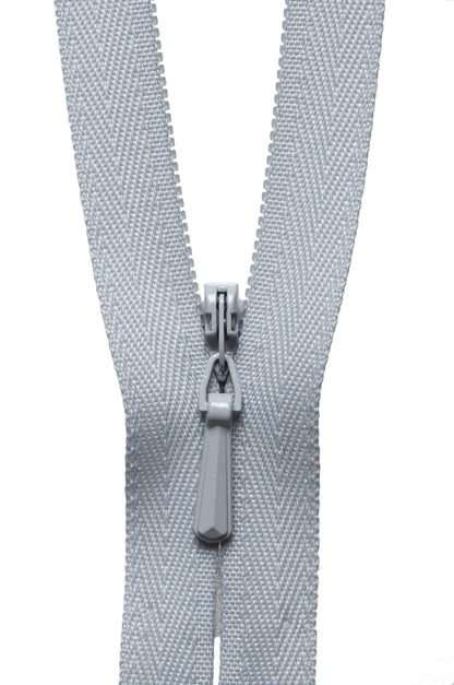 YKK 23cm concealed zip in silver
