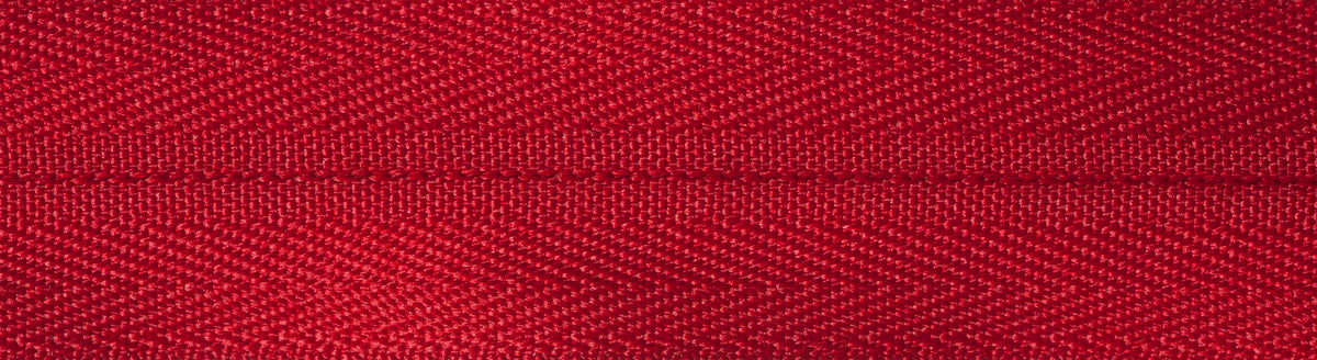 Red YKK concealed zip, 23cm