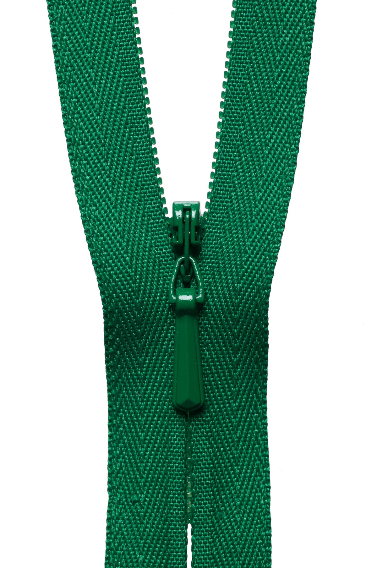 Bottle Green YKK concealed zip, 23cm
