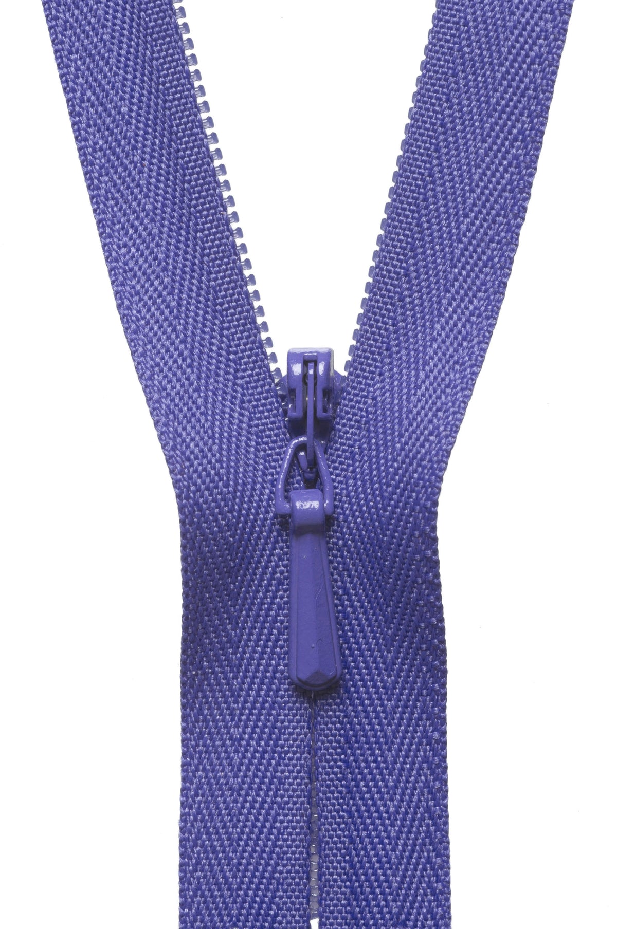 YKK 41cm concealed zip in dark lupin