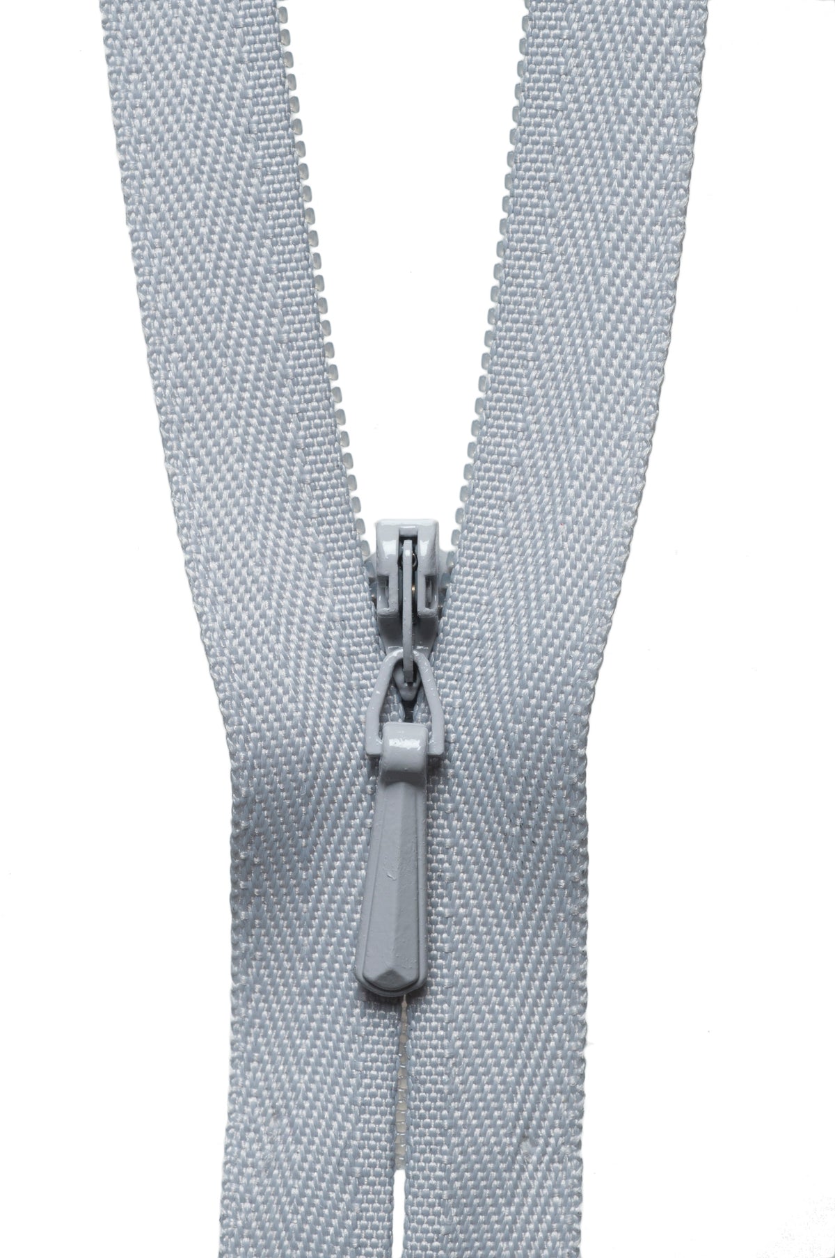 YKK concealed zip 41cm in Silver