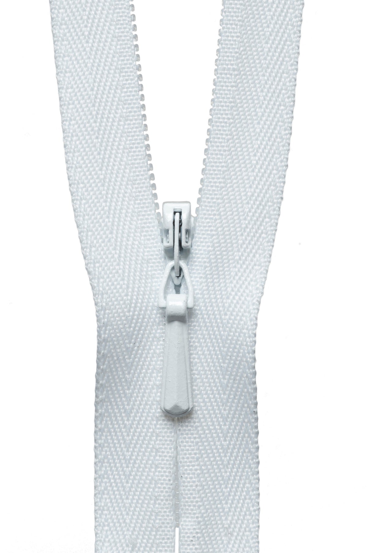 YKK concealed zip 41cm in White