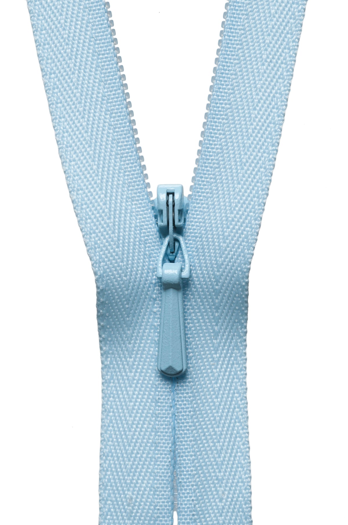 YKK 41cm concealed zip in baby blue