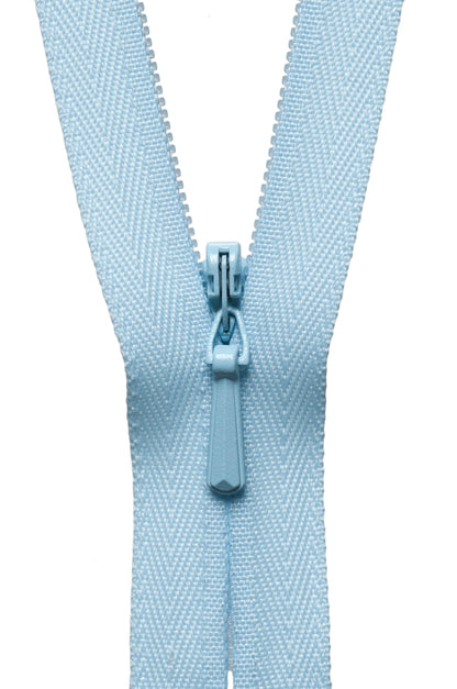 YKK 41cm concealed zip in baby blue