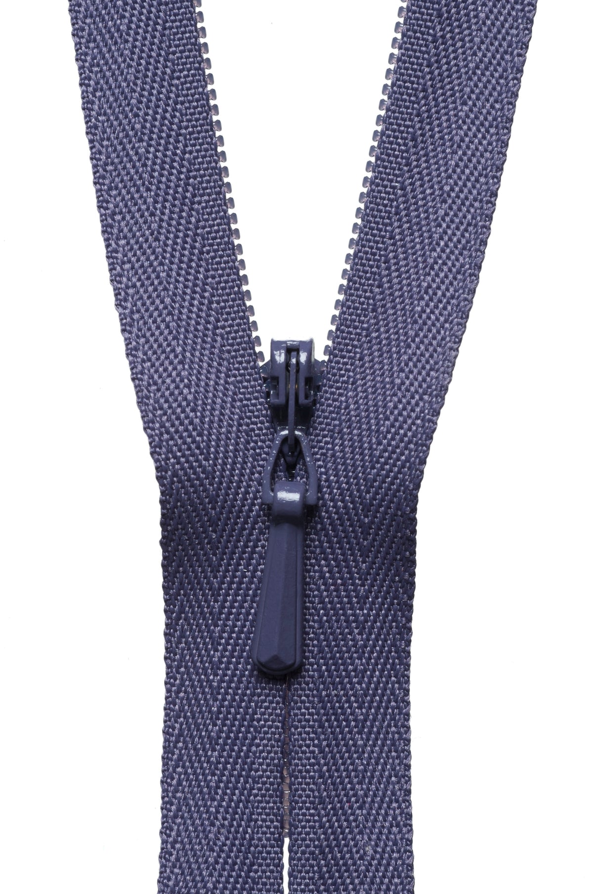 YKK 56cm concealed zip in dark grape