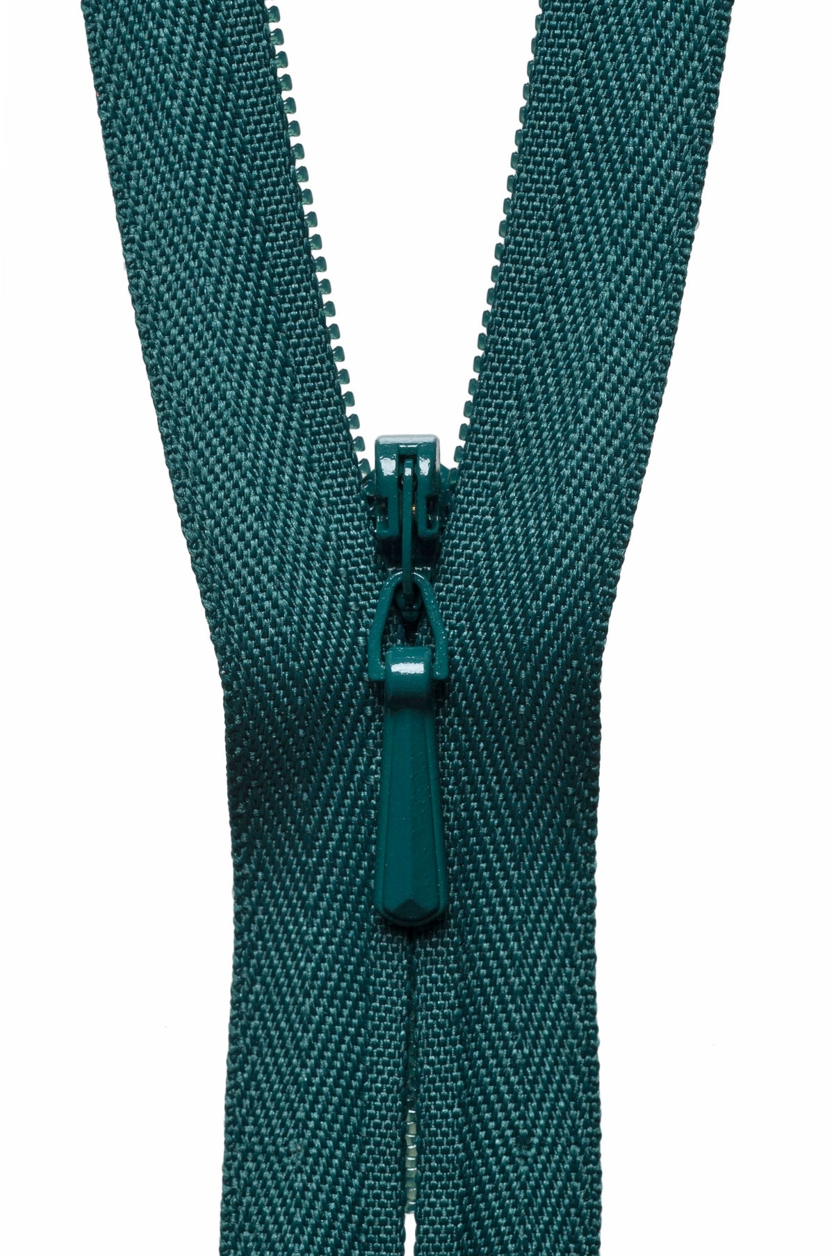 YKK 56cm concealed zip in hunter green