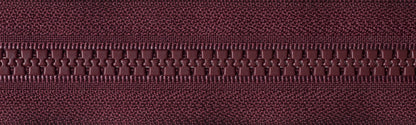 YKK Vislon heavyweight open end zip 51cm in Burgundy