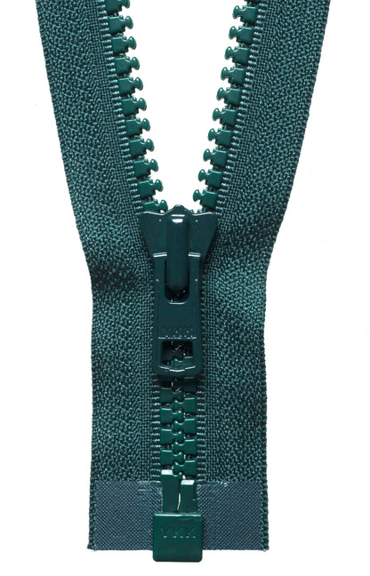 YKK Vislon heavyweight open end zip 51cm in Forest Green