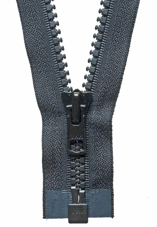 YKK Vislon heavyweight open end zip 61cm in Black