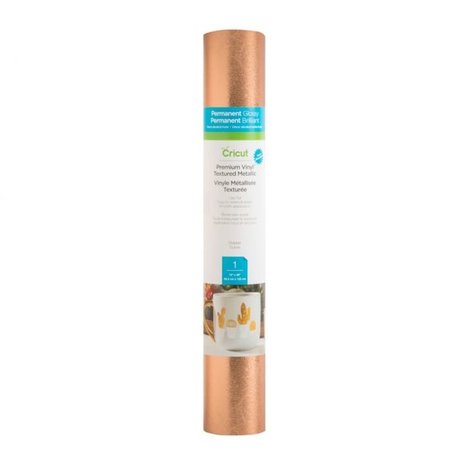 Cricut Premium Vinyl Textured Metallic Copper - 12 x 48 Inch Roll