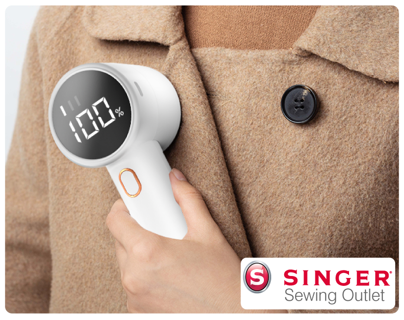 Electric Fabric Shaver - Professional Lint Remover * Singer Sewing Outlet Exclusive Offer * Rechargeable Lint Remover, Shaver, Defuzzer