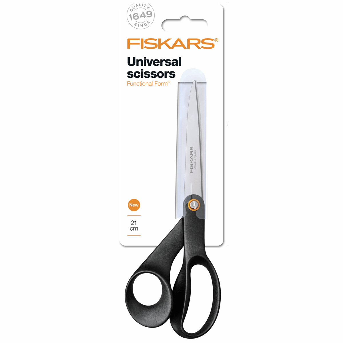 Fiskars General Purpose: Functional Form Scissors - Black: 21cm/8.25in * May Offer *