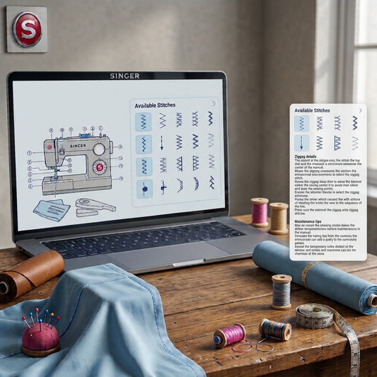 Instant Access to Sewing Machine Manuals and Live Sewing Advisor for 30 days