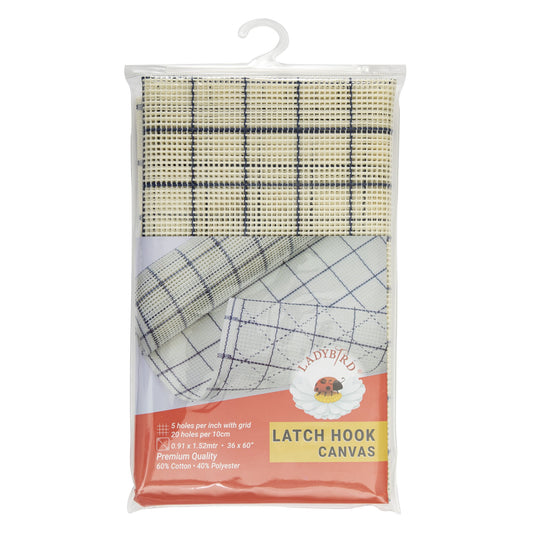ladybird latch hook canvas 5 count white 1 52m x 91 4cm