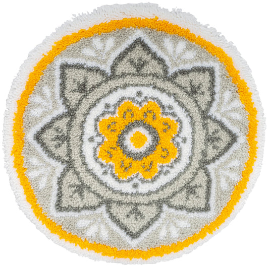 vervaco mandala shaped latch hook rug kit 55 x 55cm