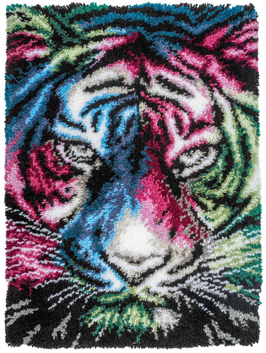 vervaco tiger latch hook rug kit 55 x 81cm