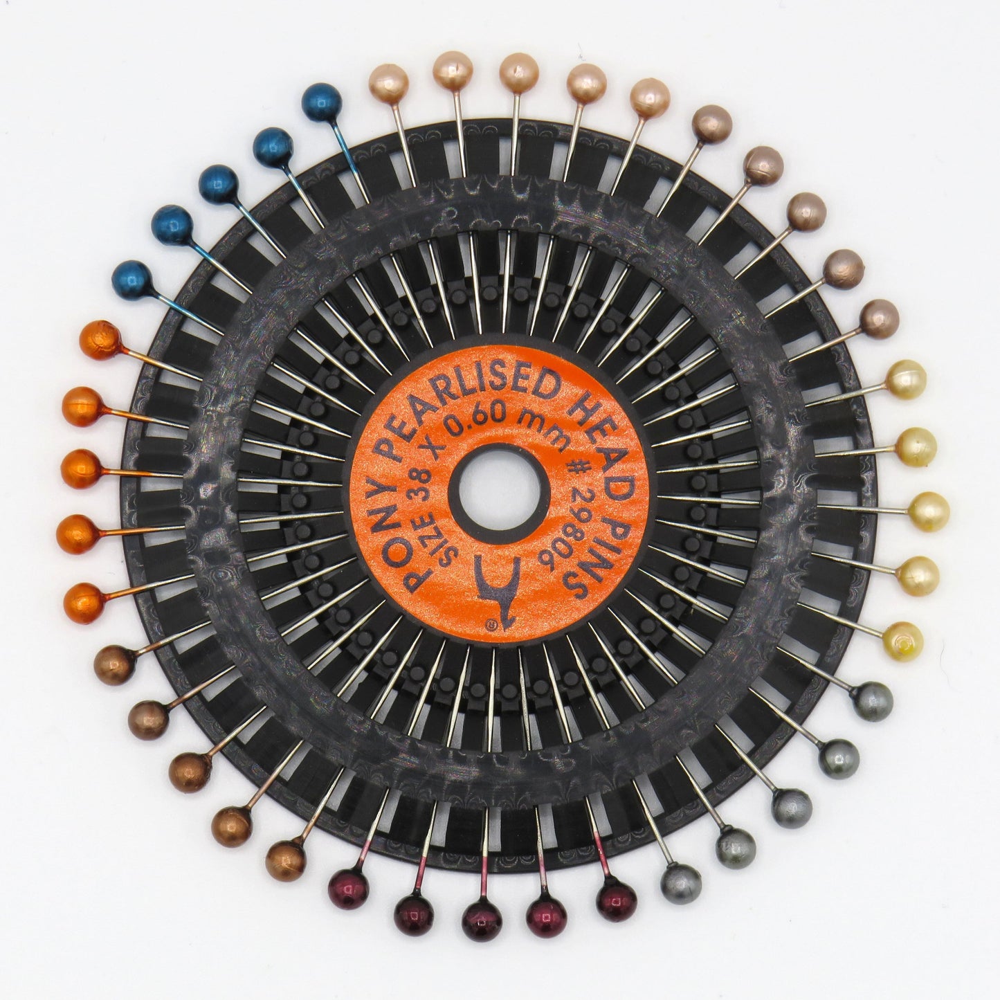 PONY Rosette of Aztec Head Pins - Assorted Colours