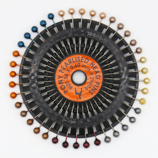 PONY Rosette of Aztec Head Pins - Assorted Colours